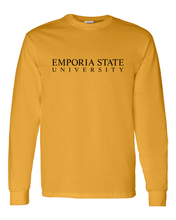 Load image into Gallery viewer, Emporia State University Long Sleeve T-Shirt - Gold