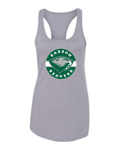 Load image into Gallery viewer, Babson Beavers Circle Logo Ladies Tank Top - Heather Grey