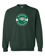 Load image into Gallery viewer, Babson Beavers Circle Logo Crewneck Sweatshirt - Forest Green