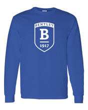Load image into Gallery viewer, Bentley University Shield Long Sleeve T-Shirt - Royal