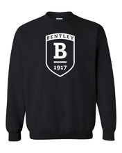 Load image into Gallery viewer, Bentley University Shield Crewneck Sweatshirt - Black