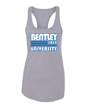 Load image into Gallery viewer, Retro Bentley University Ladies Tank Top - Heather Grey
