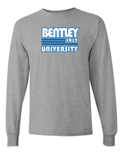 Load image into Gallery viewer, Retro Bentley University Long Sleeve T-Shirt - Sport Grey