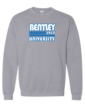 Load image into Gallery viewer, Retro Bentley University Crewneck Sweatshirt - Sport Grey