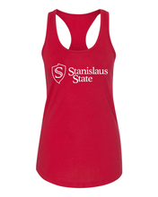 Load image into Gallery viewer, Stanislaus State Ladies Tank Top - Red