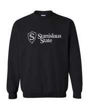 Load image into Gallery viewer, Stanislaus State Crewneck Sweatshirt - Black
