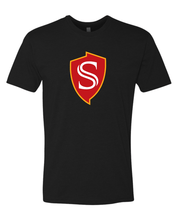 Load image into Gallery viewer, Stanislaus State Shield Exclusive Soft T-Shirt - Black