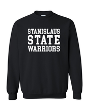Load image into Gallery viewer, Stanislaus State Block Crewneck Sweatshirt - Black