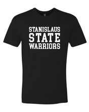 Load image into Gallery viewer, Stanislaus State Block Exclusive Soft T-Shirt - Black