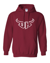Load image into Gallery viewer, Cal State Dominguez Hills DH Hooded Sweatshirt - Cardinal Red