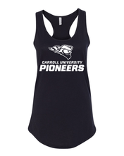 Load image into Gallery viewer, Carroll University Pioneers Ladies Tank Top - Black