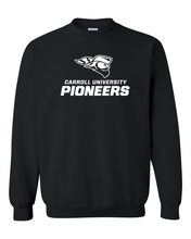 Load image into Gallery viewer, Carroll University Pioneers Crewneck Sweatshirt - Black