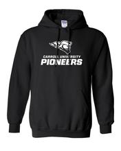 Load image into Gallery viewer, Carroll University Pioneers Hooded Sweatshirt - Black