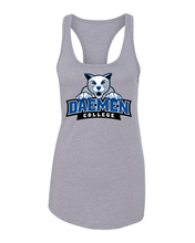Load image into Gallery viewer, Daemen College Full Logo Ladies Tank Top - Heather Grey