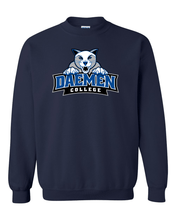 Load image into Gallery viewer, Daemen College Full Logo Crewneck Sweatshirt - Navy