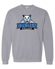 Load image into Gallery viewer, Daemen College Full Logo Crewneck Sweatshirt - Sport Grey