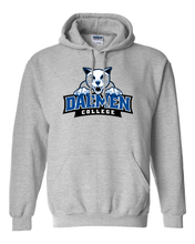 Load image into Gallery viewer, Daemen College Full Logo Hooded Sweatshirt - Sport Grey
