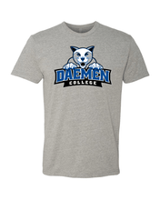Load image into Gallery viewer, Daemen College Full Logo Soft Exclusive T-Shirt - Dark Heather Gray