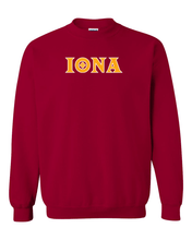 Load image into Gallery viewer, Iona University Iona Logo Crewneck Sweatshirt - Cardinal Red