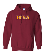 Load image into Gallery viewer, Iona University Iona Logo Hooded Sweatshirt - Cardinal Red