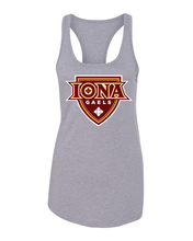Load image into Gallery viewer, Iona University Full Color Logo Ladies Tank Top - Heather Grey