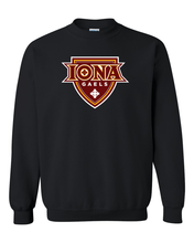 Load image into Gallery viewer, Iona University Full Color Logo Crewneck Sweatshirt - Black