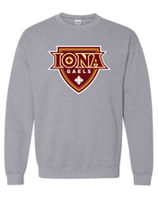 Load image into Gallery viewer, Iona University Full Color Logo Crewneck Sweatshirt - Sport Grey