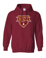 Load image into Gallery viewer, Iona University Full Color Logo Hooded Sweatshirt - Cardinal Red