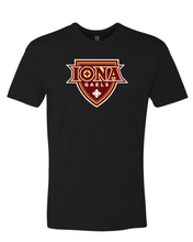 Load image into Gallery viewer, Iona University Full Color Logo Soft Exclusive T-Shirt - Black