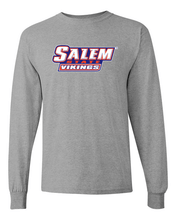 Load image into Gallery viewer, Salem State University Mascot Long Sleeve T-Shirt - Sport Grey