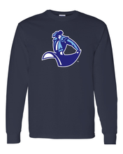 Load image into Gallery viewer, University of San Diego Mascot Long Sleeve T-Shirt - Navy