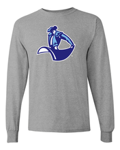 Load image into Gallery viewer, University of San Diego Mascot Long Sleeve T-Shirt - Sport Grey