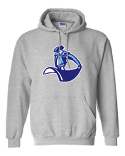 Load image into Gallery viewer, University of San Diego Mascot Hooded Sweatshirt - Sport Grey