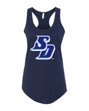 Load image into Gallery viewer, University of San Diego SD Ladies Tank Top - Midnight Navy