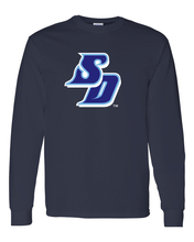 Load image into Gallery viewer, University of San Diego SD Long Sleeve T-Shirt - Navy