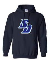 Load image into Gallery viewer, University of San Diego SD Hooded Sweatshirt - Navy
