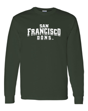 Load image into Gallery viewer, University of San Francisco Dons Long Sleeve T-Shirt - Forest Green