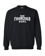 Load image into Gallery viewer, University of San Francisco Dons Crewneck Sweatshirt - Black