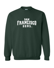 Load image into Gallery viewer, University of San Francisco Dons Crewneck Sweatshirt - Forest Green