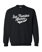 Load image into Gallery viewer, Vintage San Francisco Alumni Crewneck Sweatshirt - Black