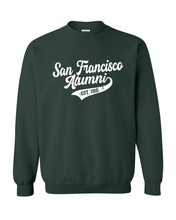 Load image into Gallery viewer, Vintage San Francisco Alumni Crewneck Sweatshirt - Forest Green