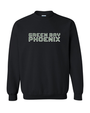 Load image into Gallery viewer, Wisconsin-Green Bay Phoenix Crewneck Sweatshirt - Black