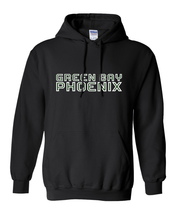Load image into Gallery viewer, Wisconsin-Green Bay Phoenix Hooded Sweatshirt - Black