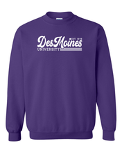 Load image into Gallery viewer, Vintage Des Moines University Crewneck Sweatshirt - Purple
