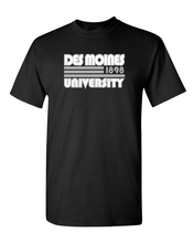 Load image into Gallery viewer, Retro Des Moines University T-Shirt - Black