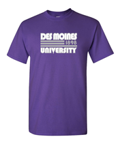 Load image into Gallery viewer, Retro Des Moines University T-Shirt - Purple