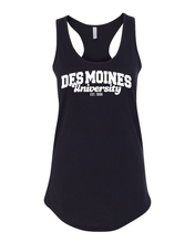 Load image into Gallery viewer, Des Moines University Alumni Ladies Tank Top - Black