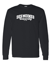 Load image into Gallery viewer, Des Moines University Alumni Long Sleeve T-Shirt - Black