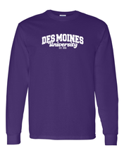 Load image into Gallery viewer, Des Moines University Alumni Long Sleeve T-Shirt - Purple