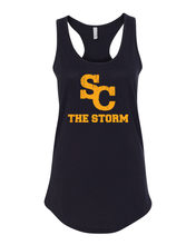 Load image into Gallery viewer, Simpson College The Storm Ladies Tank Top - Black